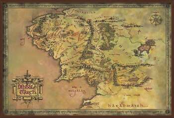 Αφίσα The Lord of the Rings - Middle Earth