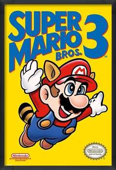 Πλαισιωμένη αφίσα Super Mario Bros. 3 - NES Cover