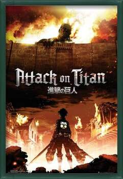 Πλαισιωμένη αφίσα Attack on Titan (Shingeki no kyojin) - Key Art