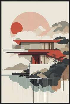 Αφίσα Frank Lloyd Wright Falling Water House
