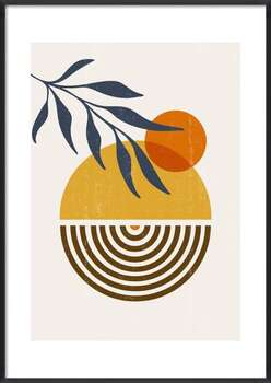 Αφίσα Abstract  Sun print boho minimalist