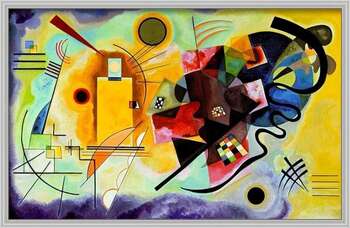 Εκτύπωση τέχνης Κίτρινο, κόκκινο, μπλε