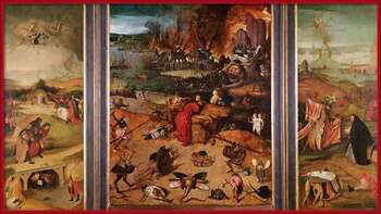 Αφίσα Triptych of the Temptation of St. Anthony