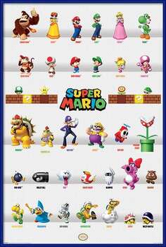 Αφίσα Super Mario - Character Parade