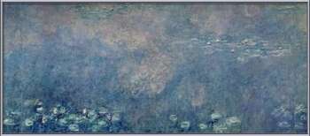 Πλαισιωμένη αφίσα Waterlilies - Two Weeping Willows