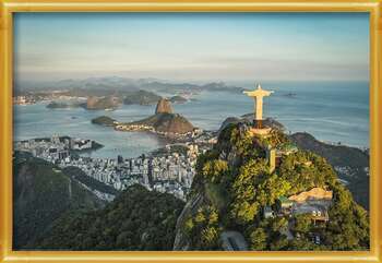 Αφίσα Rio de Janeiro - Christ and Botafogo Bay