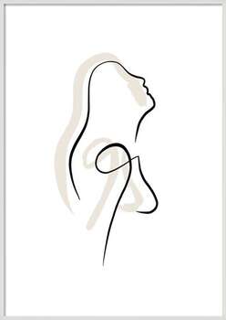 Αφίσα Line art face