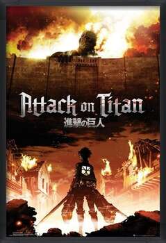 Πλαισιωμένη αφίσα Attack on Titan (Shingeki no kyojin) - Key Art