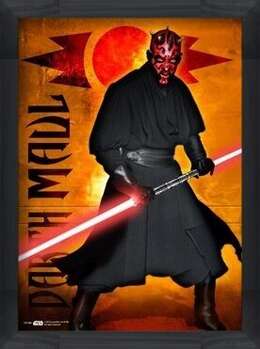 Πλαισιωμένη αφίσα STAR WARS - darth maul