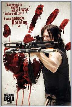 Πλαισιωμένη αφίσα Walking Dead - Bloody Hand Daryl