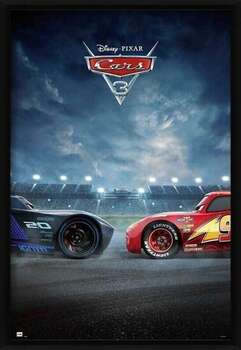 Πλαισιωμένη αφίσα Cars 3 - Duel